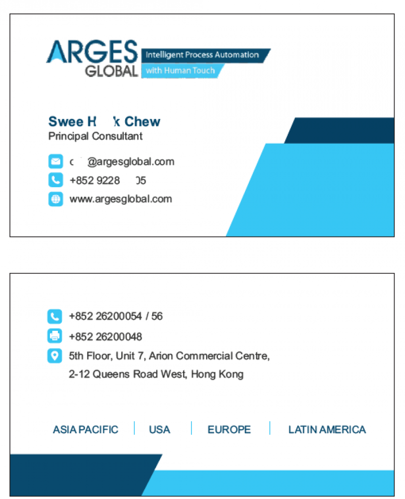 Business Card Front Back