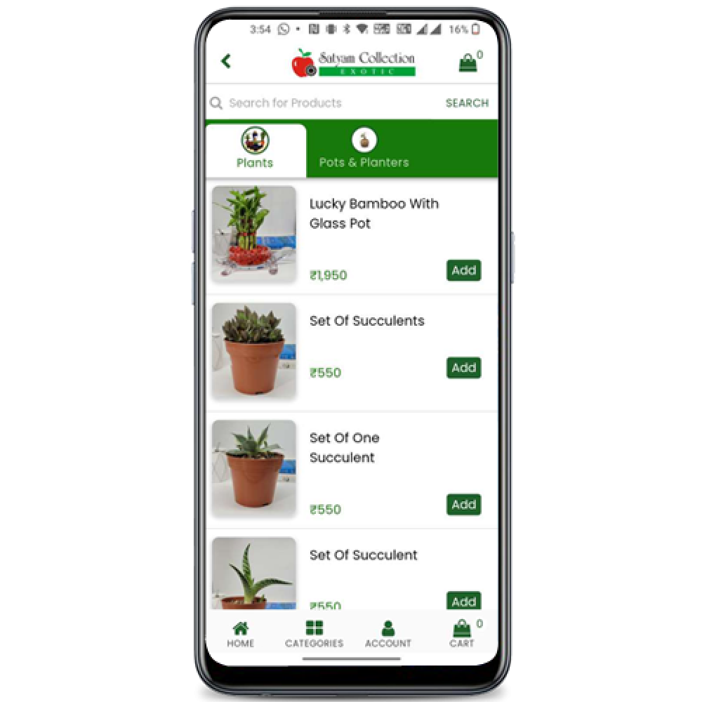 App Product Listing