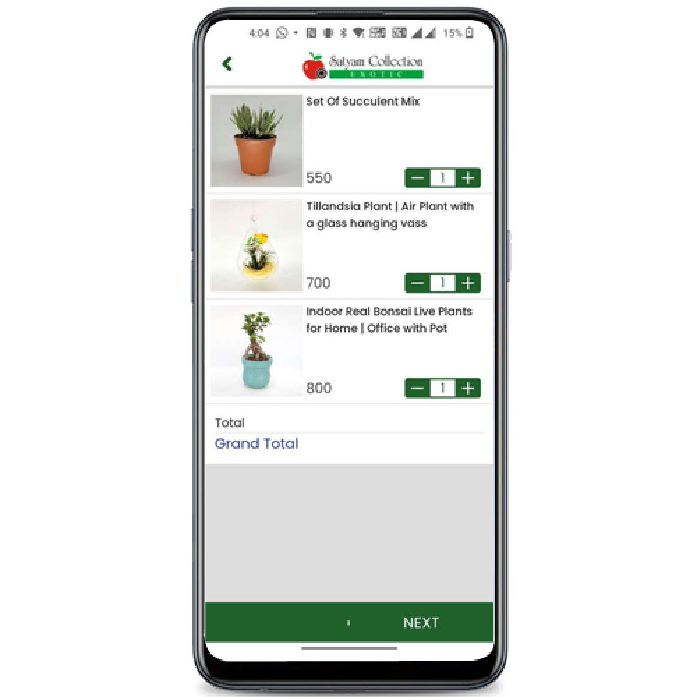 App Add to Cart